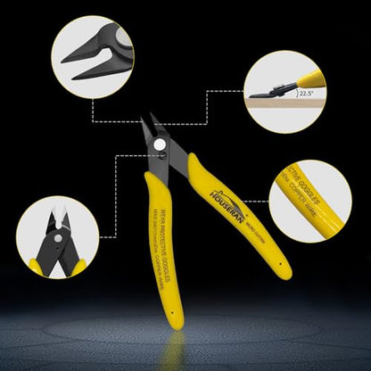 5 Pack Flush Wire Cutters Snips (5 Count)