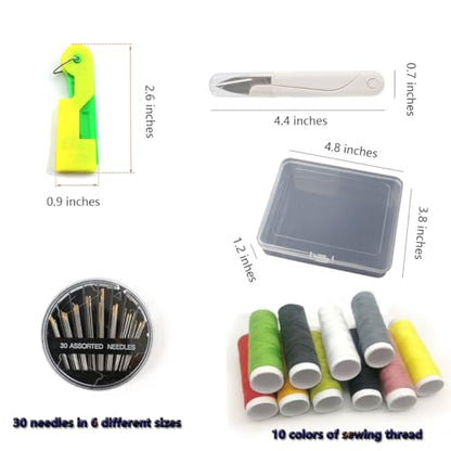 Automatic Needle Threader Set New Sewing Machine Accessories Plastic Auto Needle Threading Device Gifts for Mom and Neighbours (17 Count)