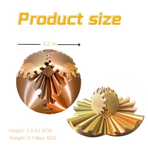 Gear Ball 3D Printed Spin Ball Cube Fidget Toys