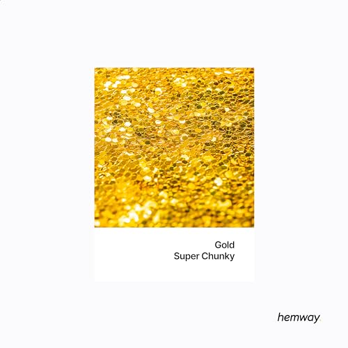Resin Glitter Gold 100g Super Chunky Polyurethane & Epoxy Glitter (3.5 Ounce)