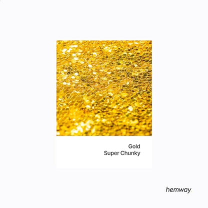 Resin Glitter Gold 100g Super Chunky Polyurethane & Epoxy Glitter (3.5 Ounce)