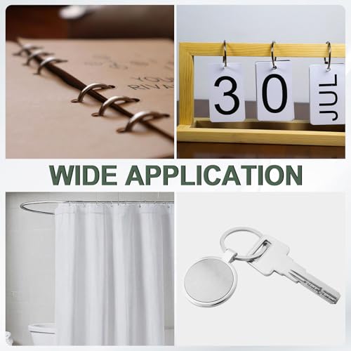1.5" x 1.8" Loose Leaf Binder Rings (30 Count)
