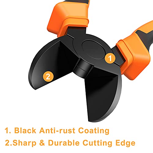 Wire Cutters Heavy Duty Side Cutters 7.5 Inches CRV Steel