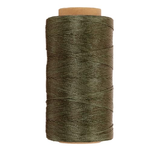 284 Yard Flat Waxed Thread 150D 1mm Leather Sewing Cord for Repairing Shoes Bags Wallets Jewelry Making DIY Leather Craft