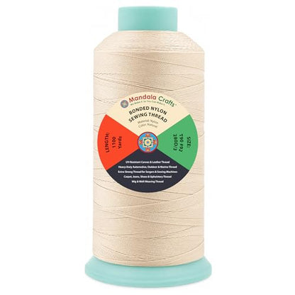 Size 92 280D T90 Natural Bonded Nylon Thread