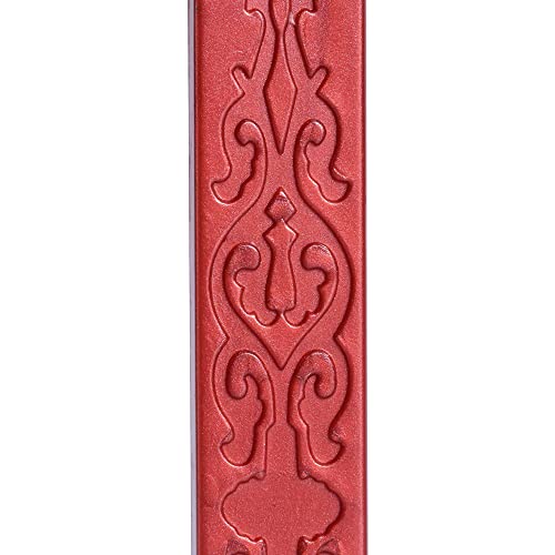 5Pcs Flashing Wine Red Sealing Wax Sticks with Wicks (5 Count)