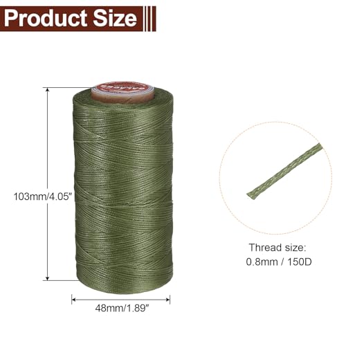 Flat Leather Sewing Waxed Thread