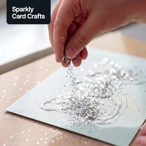 Craft Glitter Silver 100g Super Chunky Glitter (3.5 Ounce)