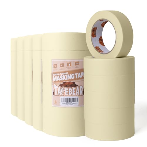 General Purpose Masking Tape Beige White 1.41" x 60Yards x 36Rolls
