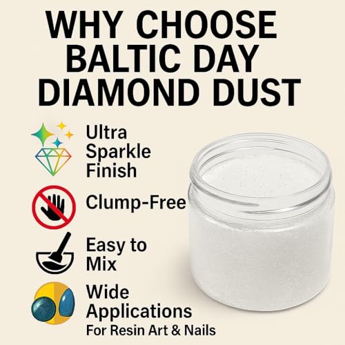 Diamond Dust 6 Color Luxury Glitter Set for Epoxy Resin (6 Ounce)