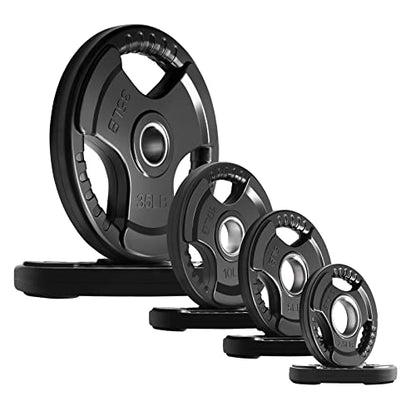 Olympic Rubber Grip Weight Plates (16 Count)