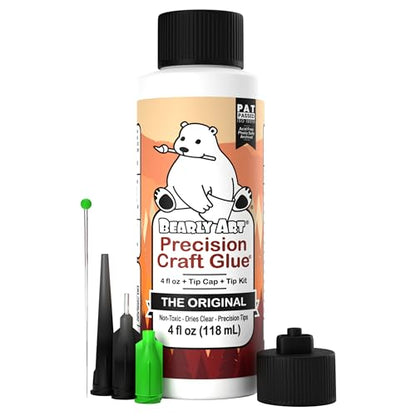 Precision Craft Glue Original 4 fl oz with Tip Kit Archival (4 Fl Oz)