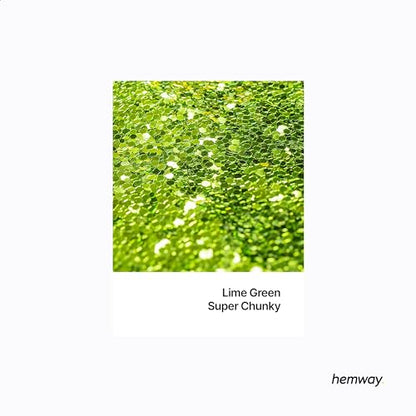 Resin Glitter Lime Green 100g Super Chunky (3.5 Ounce)