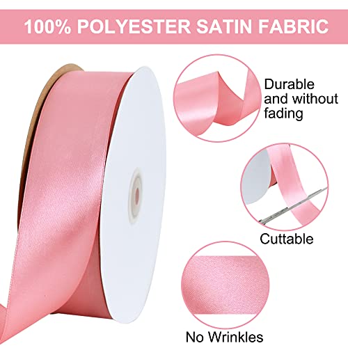 100 Yard Rose Gold Satin Ribbon 1 (300 Foot)