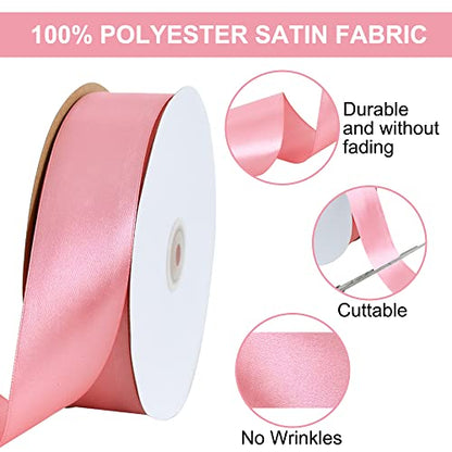 100 Yard Rose Gold Satin Ribbon 1 (300 Foot)