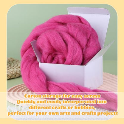 3.53oz Needle Felting Wool Roving Wool for Felting Wool Felting Supplies
