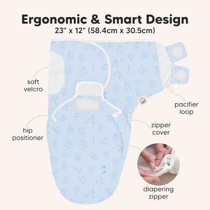 Newborn Swaddles with Zippers (3 Count)