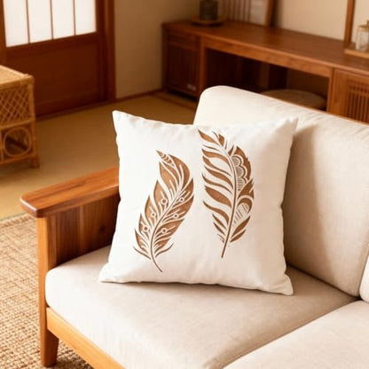 A4 Reusable Two Feathers Stencil for Painting