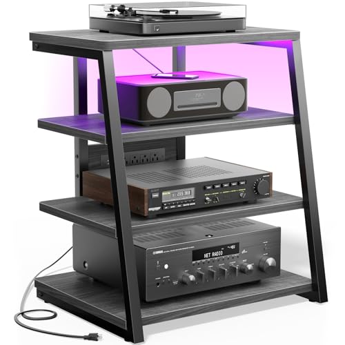 AV Media Stand with Outlets