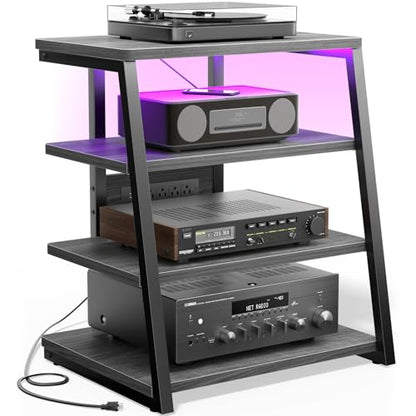 AV Media Stand with Outlets