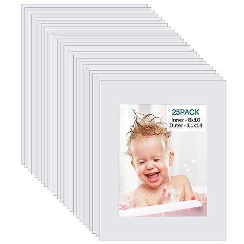 11x14 White Picture Mats Pack of 25 (25 Count)