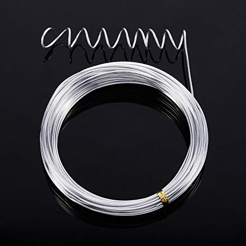 1 Roll Aluminum Wire for Jewelry Making (32.8 Foot)
