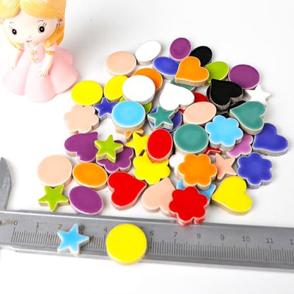 170g Ceramic Mosaic Tiles Pieces (150 Count)