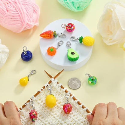 Fruit Knitting Stitch Markers for Crocheting (11 Count)