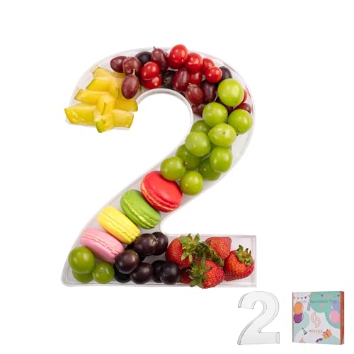 11" Clear Acrylic Letter & Number Charcuterie Tray