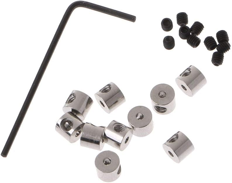 10 Pcs Pin Pin Safe Locks Pin Backs Clasp Locking Pin Keeper Backs Brooch Pin Locking Pin Backs with Wrench Tool Pin Backs (10 Count)