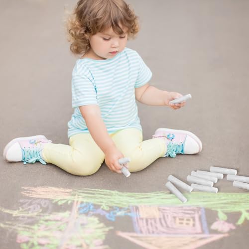 20 Pcs Sidewalk Chalks for Kids Non Toxic Jumbo Chalk for Party Gift Outdoor Art Classroom Play Painting (20 Count)