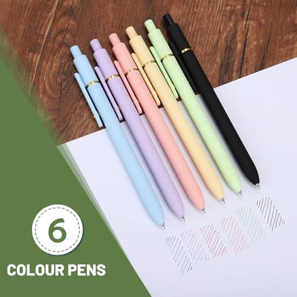 Colored Gel Pens Set (6 Count)