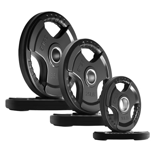 Olympic Rubber Grip Weight Plates (6 Count)
