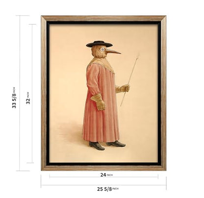 Vintage Plague Doctor Canvas