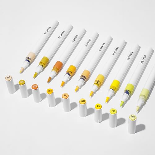 ROSYMENG 9 Color Acrylic Paint Pens (9 Count)
