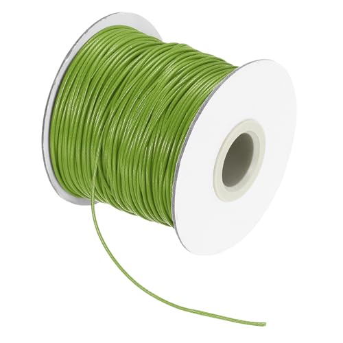 Waxed Cord 1mm Waxed Thread 87 Yard Wax String Leather Cord for Bracelet Making