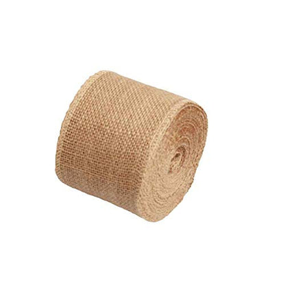 Burlap Ribbon 2" x 15 Yards Natural Jute 2 Inch 5yards 3 Rolls (45 Foot)