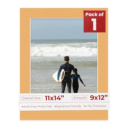 11x14 Mat Bevel Cut for 9x12 Photos