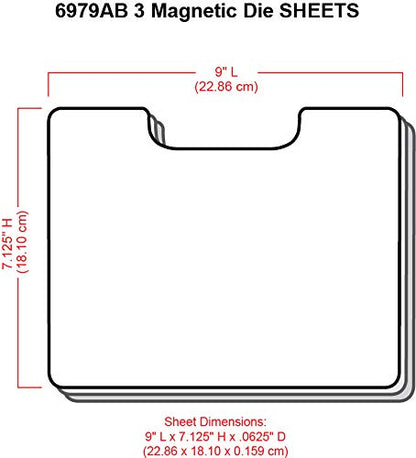 6979AB Magnetic Die Sheet Set 3 (3 Count)