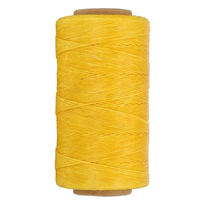 284 Yard Flat Waxed Thread 150D 1mm Leather Sewing Cord for Repairing Shoes Bags Wallets Jewelry Making DIY Leather Craft