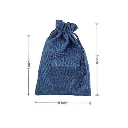 Pack of 25 Burlap Gift Bags with Drawstring Linen Jewelry Pouches Wedding Hessian Jute Bags for Birthday and Treat Pouches Party Wedding Favors Gift
