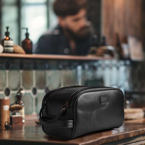 Leather Toiletry Bag for Men