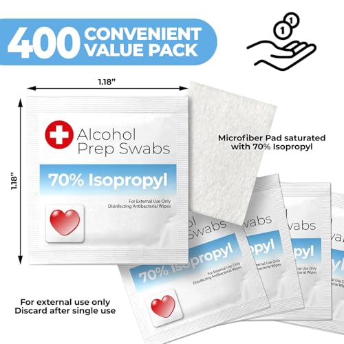 Alcohol Prep Pads (400 Count)