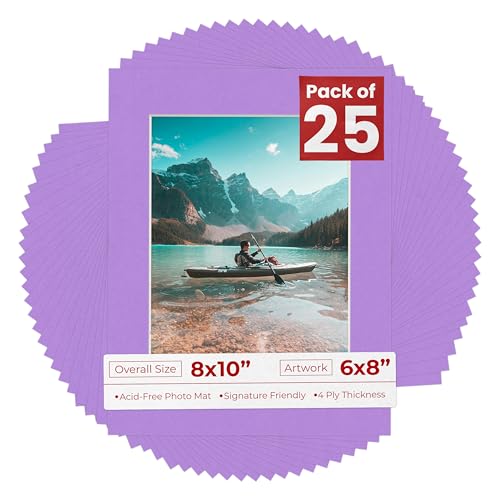 6x8 Mat for 8x10 Frame (25 Count)