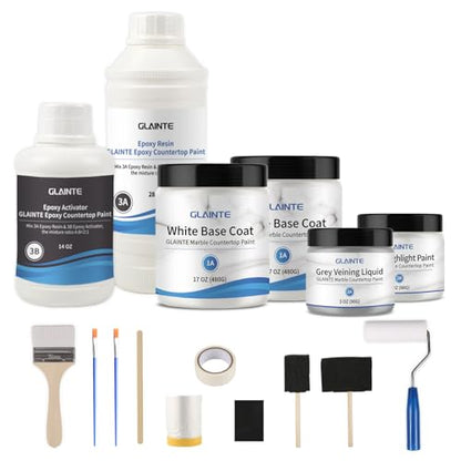 White Epoxy Marble Countertop Paint Kit (82 Fl Oz)