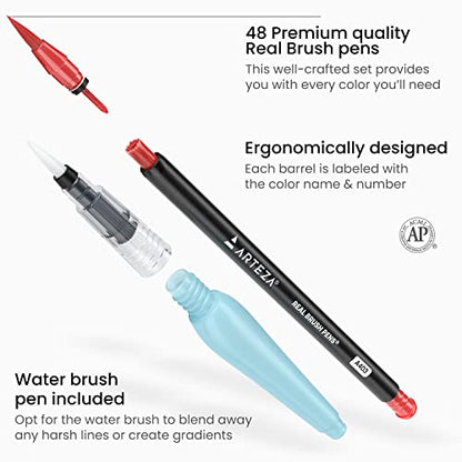Real Brush Pens (48 Count)