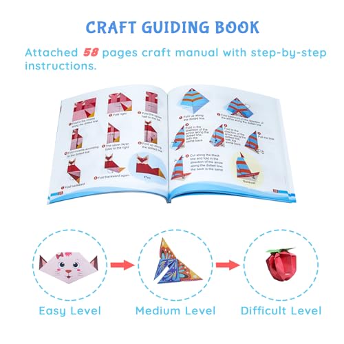 Origami Kit for Kids Ages 5 (116 Sheets)