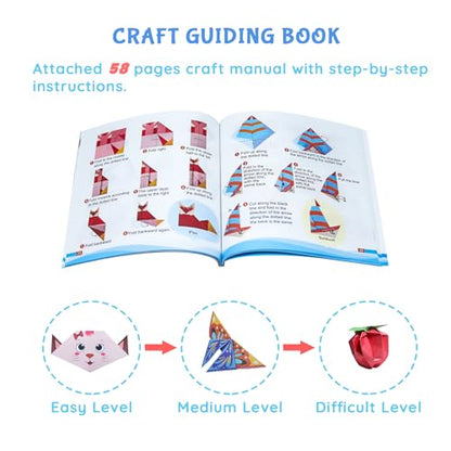 Origami Kit for Kids Ages 5 (116 Sheets)
