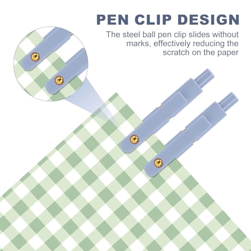 Gel Pens 6 Pcs 0.5mm Retractable Quick Dry Blue Ink Pens (6 Count)