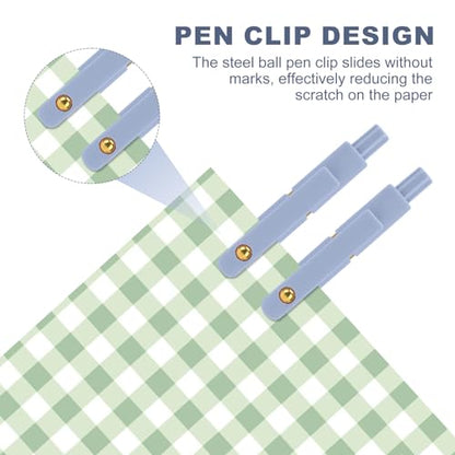Gel Pens 6 Pcs 0.5mm Retractable Quick Dry Blue Ink Pens (6 Count)